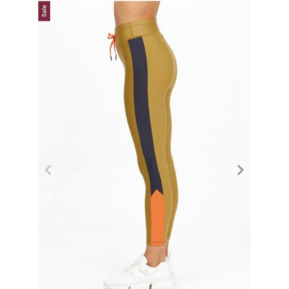 The‎ Upside Miramar Midi Pant Leggings Size US 6 Green Workout Athletic - Picture 3 of 12